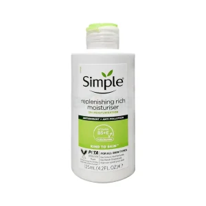 Simple Replenishing Rich moisturizer is for which skin type